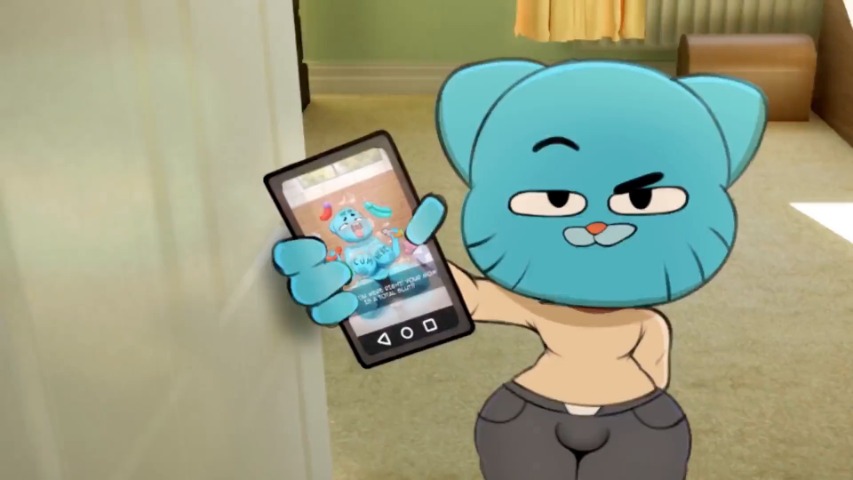 Gumball Watterson Nicole Watterson Bootydox Almost Caught Animated