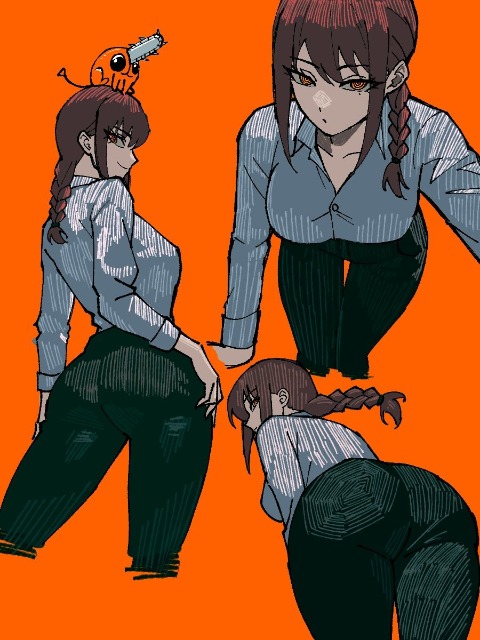 Chainsaw Man Makima Chainsaw Man Big Ass Big Breasts Braided Hair