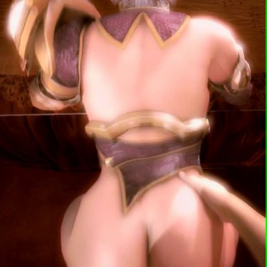 3d, animated, ass, color, dat ass, isabella valentine, soul calibur, sound, webm