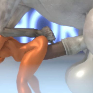 3d, animated, avatar the last airbender, bent over, equine, female, horse, horsecock, human, hyper balls, hyper penis, impossible fit, interspecies, korra, male