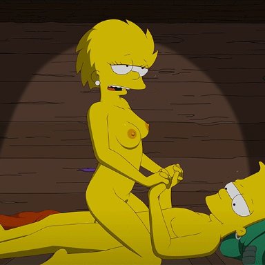 animated, bart simpson, brother and sister, incest, lisa simpson, sex, sfan, the simpsons