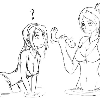 2girls, animated, drawn, hypnosis, hypnotised, mind control, original character, restrained, sketch, tagme, tentacle, zko