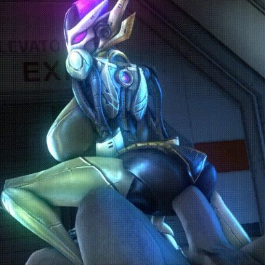 2016, 3d, animated, ass, big breasts, big butt, breasts, duo, female, glowing, huge breasts, machine, male, mechari, not furry