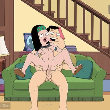 american dad, anal, animated, father and daughter, gif, hayley smith, incest, reverse cowgirl position, sfan, stan smith