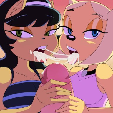 anthro, big penis, black hair, black nose, blue eyes, brandy and mr whiskers, brandy harrington, breasts, canine, crossover, cum, cum in mouth, cum inside, dalley le alpha, disney