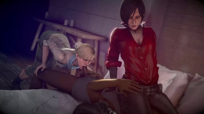 Rule 34 XYZ / resident evil, ada wong, sherry birkin, bayernsfm, 3d