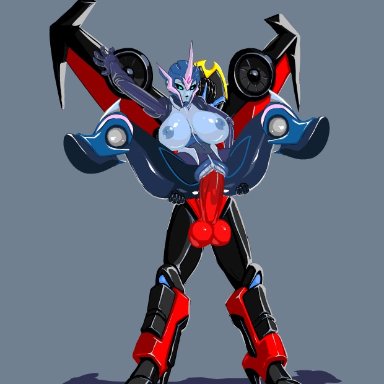 2girls, animated, arcee, autobots, breasts, female, futa on female, futanari, high heels, nipples, sex, stand and carry position, transformers, transformers prime, uncensored