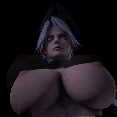 3d, android, animated, areolae, big breasts, breasts, christie, cowgirl position, crossover, cum, cyborg, dead or alive, dickgirl, erection, futa on futa
