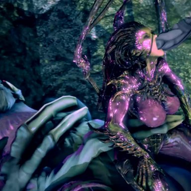 3d, all the way through, animated, dehaka, female, interspecies, no sound, penetration, reverse cowgirl position, sarah kerrigan, sex, starcraft, straight, tagme, twitchyanimation