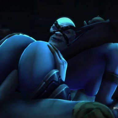 3d, animated, ass, big ass, blue skin, bombowykurczak, butt, kalypsofx, looking at viewer, penetration, sex, sound, spanking, straight, sylvanas windrunner