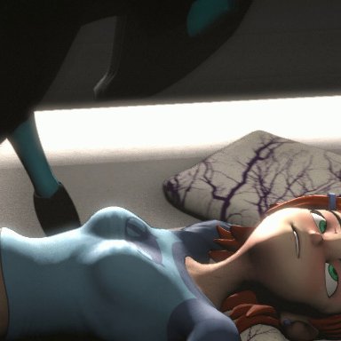 3d, abdominal bulge, alien, animated, bedroom, ben 10, bottomless, breasts, cartoon network, clothed, clothing, cum, cum in pussy, cum inside, female
