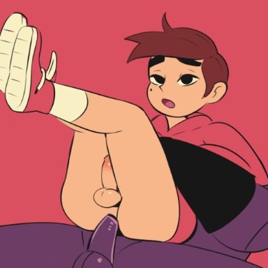 2boys, anal, anal sex, animated, anus, balls, erection, femboy, fridge (artist), girly, male, male only, marco diaz, penetration, penis