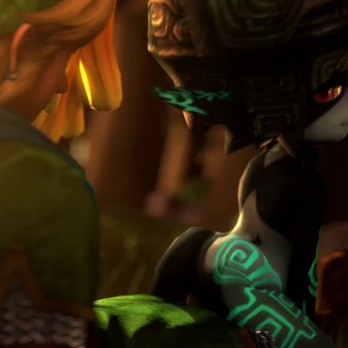 3d, animated, ass, erection, female, greatm8, link, male, midna, no sound, penis, reverse cowgirl position, sex, source filmmaker, straight