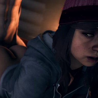 3d, anal, animated, ashley brown, beanie, brown hair, bubble butt, female, fireplace, freckles, greatm8, hoodie, male, necklace, pov