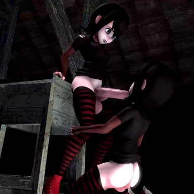 3d, animated, dickgirl, erection, fak3d3ath, fellatio, futa on female, futanari, hotel transylvania, intersex, large penis, mavis dracula, no sound, oral, penis