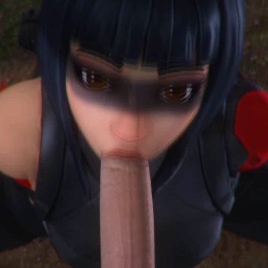3d, animated, deepthroat, erection, fellatio, female, fortnite, kallenz, looking at viewer, male, no sound, oral, penis, source filmmaker, straight