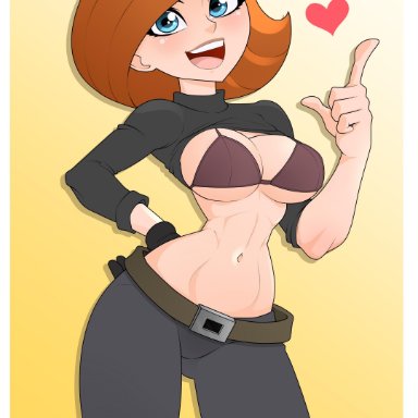 ann possible, bra, female, kim possible, rodjim, shirt lift, solo