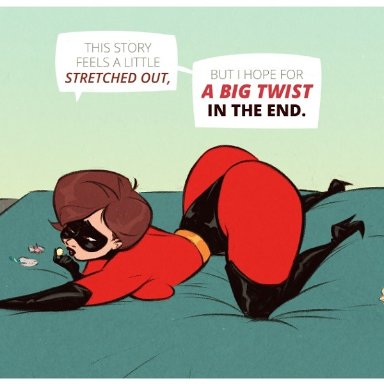 ass, big ass, bodysuit, breasts, clothed, costume, curvy, elastigirl, female, fully clothed, gloves, helen parr, huge ass, huge butt, hugo tendaz