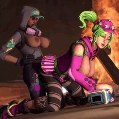 animated, fortnite, futa on female, futa on futa, futanari, movealongmate, sfm, source filmmaker, teknique, zoey (fortnite)