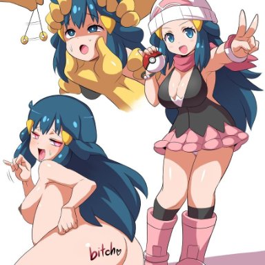 :d, alternate breast size, alternative bust size, ambiguous gender, armpit peek, armpits, ass, bandana, bare legs, bare shoulders, beanie, big ass, big breasts, black legwear, black vest