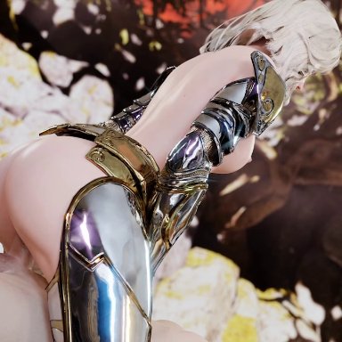 3d, animated, areolae, ass, audiodude, blender, blonde hair, bouncing breasts, breasts, cowgirl position, erection, faceless male, female, looking at viewer, male