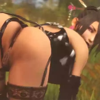 1boy, 1girl, 3d, all fours, animated, ass, bent over, black hair, boots, canine, canine penis, cum, cum in pussy, cum inside, cunnilingus