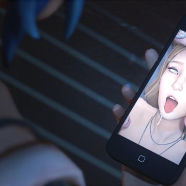 3d, ahe gao, chloe price, cum, cum on face, erection, female, fugtrup, life is strange, open mouth, penis, rachel amber, tongue, tongue out