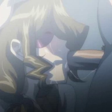 1boy, animated, blindfold, blowjob, cum drinking, cum in mouth, cum in throat, cum inside, cum swallowing, dark love, deepthroat, forced oral, housewife, kuro ai, male