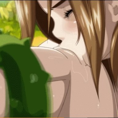 69, animated, armless, arms behind back, ass, blonde hair, bondage, chris armin, cunnilingus, defeated, divine arms, fellatio, female ejaculation, futanari, game cg