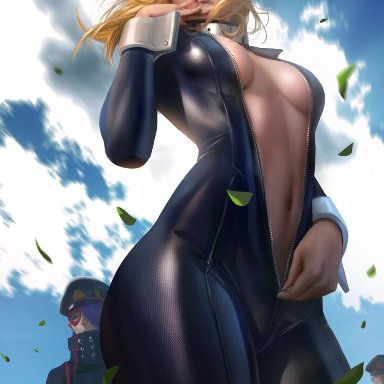 bodysuit, breasts, camie utsushimi, cleavage, female, my hero academia, solo focus, zumi