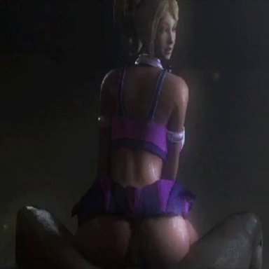 animated, blonde hair, bounce, comissair, juliet starling, lollipop chainsaw, skirt, sound, tagme, webm