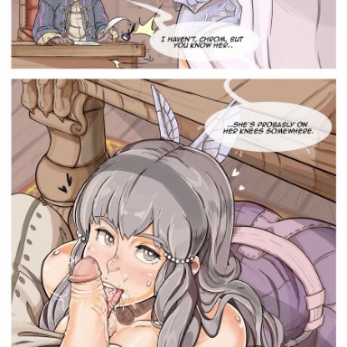 chrom (fire emblem), fire emblem, fire emblem: awakening, my unit, robin (fire emblem), sex, stealth sex, straight, sumia, under the table