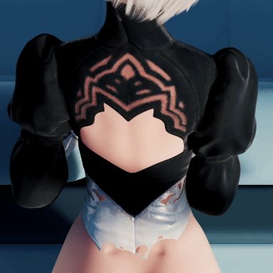 3d, animated, idemi-iam, nier, nier: automata, yorha 2b