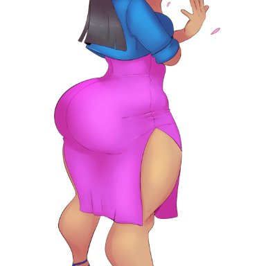 ass, big ass, big butt, female, female only, huge ass, nico robin, one piece, sundown (artist)