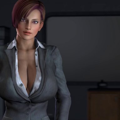 3d, android, animated, ass, backboob, big breasts, bouncing breasts, breasts, business suit, buttjob, classy, cleavage, cum, cumshot, dark skin