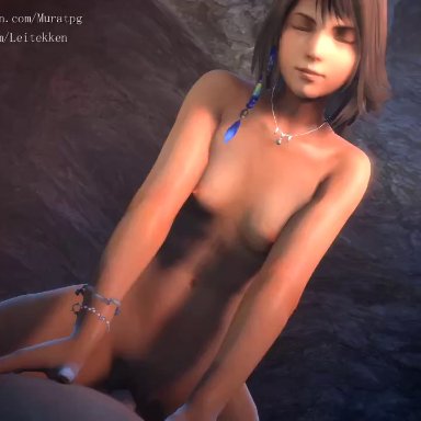 3d, animated, final fantasy, final fantasy x, small breasts, source filmmaker, tagme, webm, yuna