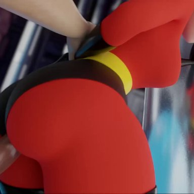 1boy, 1girl, 3d, animated, big ass, blender, bodysuit, clothing, dat ass, from behind, helen parr, sex, tagme, the incredibles, the incredibles 2