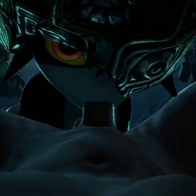 3d, animated, audionoob, dark image, erection, fellatio, female, froggysfm, imp, imp midna, looking at viewer, male, midna, oral, penis