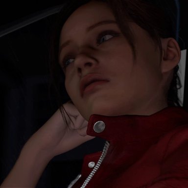 3d, animated, areolae, ass, breasts, claire redfield, cowgirl position, erection, fellatio, female, from behind, leon scott kennedy, long video, male, nipples