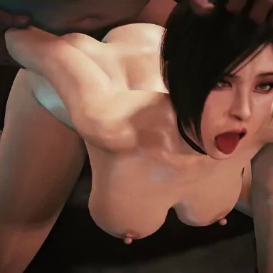 1girl, 3d, ada wong, ahe gao, alternate version available, animated, asian, biohazard, bouncing ass, bouncing breasts, cleavage, curvy, erect nipples, female, generalbutch