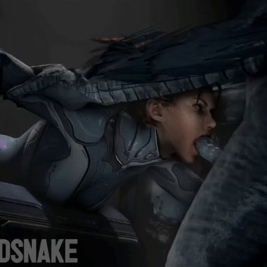 animated, deepthroat, halo (series), heroes of the storm, rocksolidsnake, sarah kerrigan, starcraft, webm