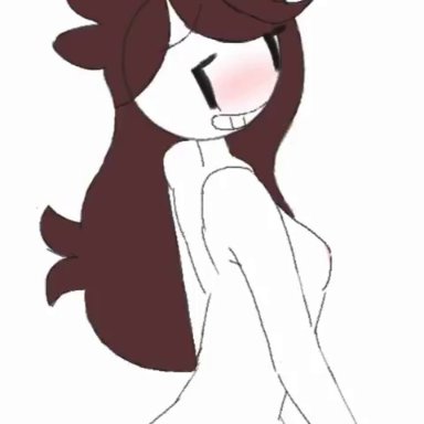 animated, big ass, blushing, brown hair, jaiden animations, long hair, red ass cheeks, reverse cowgirl position, riding, small breasts, sound, squirting, tagme, thesentientditto, webm