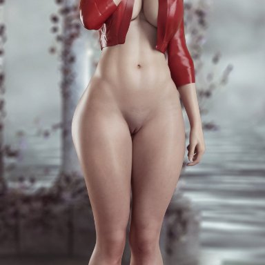 1girls, 3d, ada wong, big breasts, bottomless, breasts, cleavage, female, female focus, female only, large breasts, looking at viewer, pussy, resident evil, solo