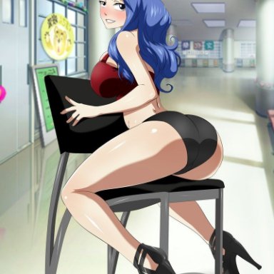 ass, big ass, big breasts, breasts, clothed, ed-jim, fairy tail, female, female only, human, juvia lockser, text, thick thighs, url, watermark