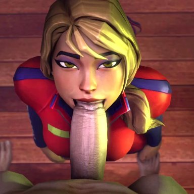 3d, all pov, animated, big cock, blond hair, blonde, blonde hair, blowjob, clothed female nude male, cute, female, fortnite, male, penis, pov