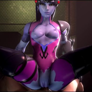 3d, anal, anal penetration, anal sex, animated, blizzard entertainment, bodysuit, bouncing breasts, breasts, cowgirl position, female, male, medium breasts, nipples, overwatch