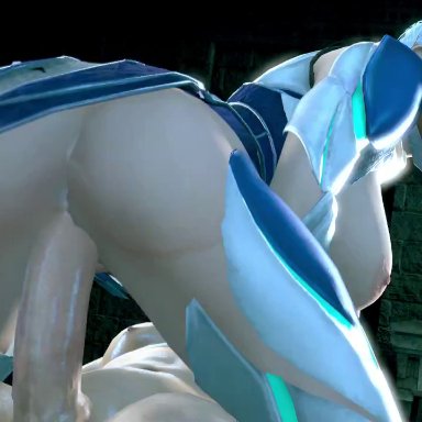 1boy, 1girls, 3d, animated, areolae, ass, bouncing breasts, breasts, cowgirl position, cpt-flapjack, erection, female, frost (mortal kombat), male, mortal kombat