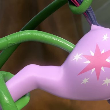 3d, anal, anal penetration, anatomically correct, animated, clopician, double penetration, friendship is magic, my little pony, oral penetration, sound, tagme, tentacle, twilight sparkle (mlp), unicorn