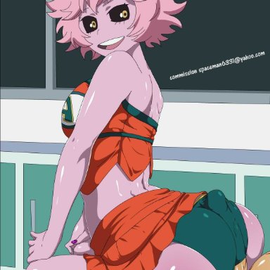 assjob, buttjob, cheerleader, covered buttjob, hotdog, hotdogging, mina ashido, my hero academia, spaceman6331, twerking