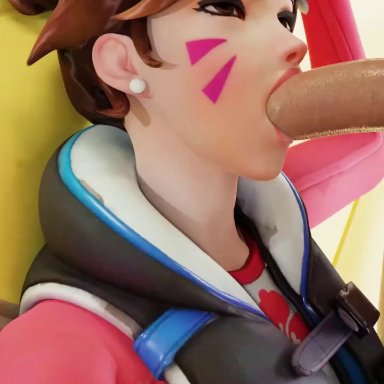 alternate costume, bewyx, blowjob, d.va, deepthroat, nexus763, overwatch, sound, waveracer d.va, webm